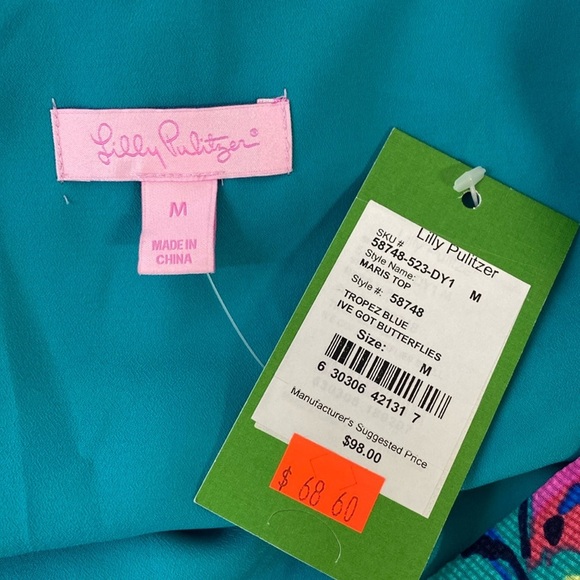 Lilly Pulitzer Medium Butterfly Print NWT - Picture 6 of 8